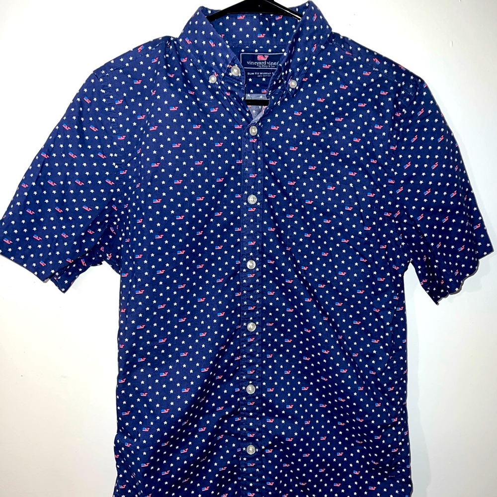 Mens XS Vineyard Vines short sleeve button down